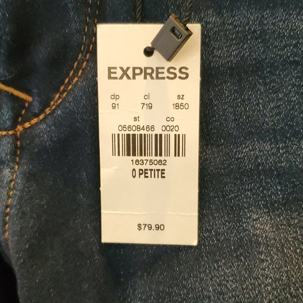 Express Mid Rise soft lined jean legging - Picture 3 of 6